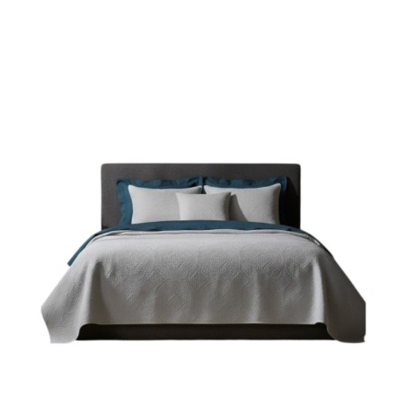 Couvre lit + taies 220 x 240 cm Romane gris clair