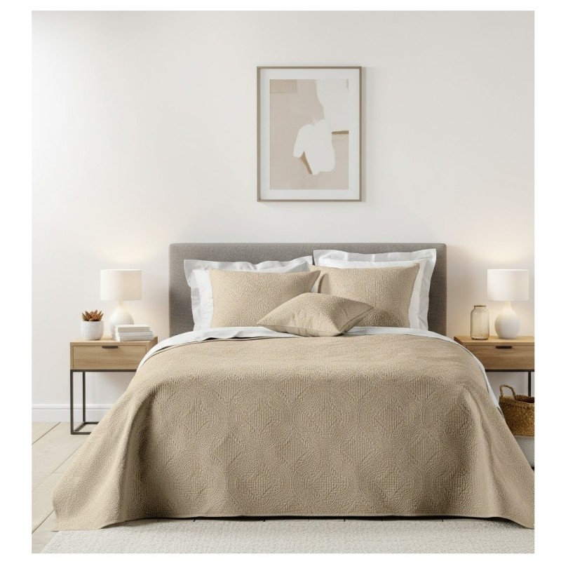 Couvre lit + taies 220 x 240 cm Romane lin