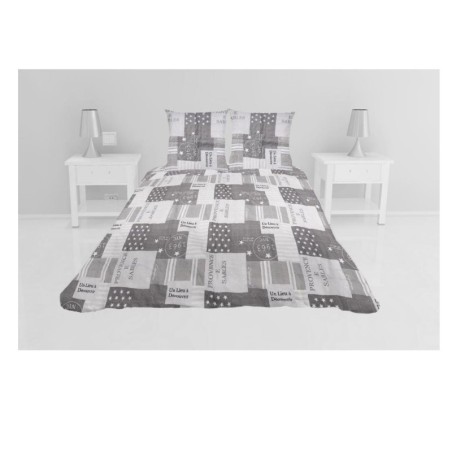Couvre lit microfibre + taies 220 x 240 cm Provence