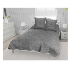 Couvre lit microfibre + taies 240 x 260 cm arabesque