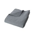 Couvre-lit en microfibre 240 x 220 cm Gris