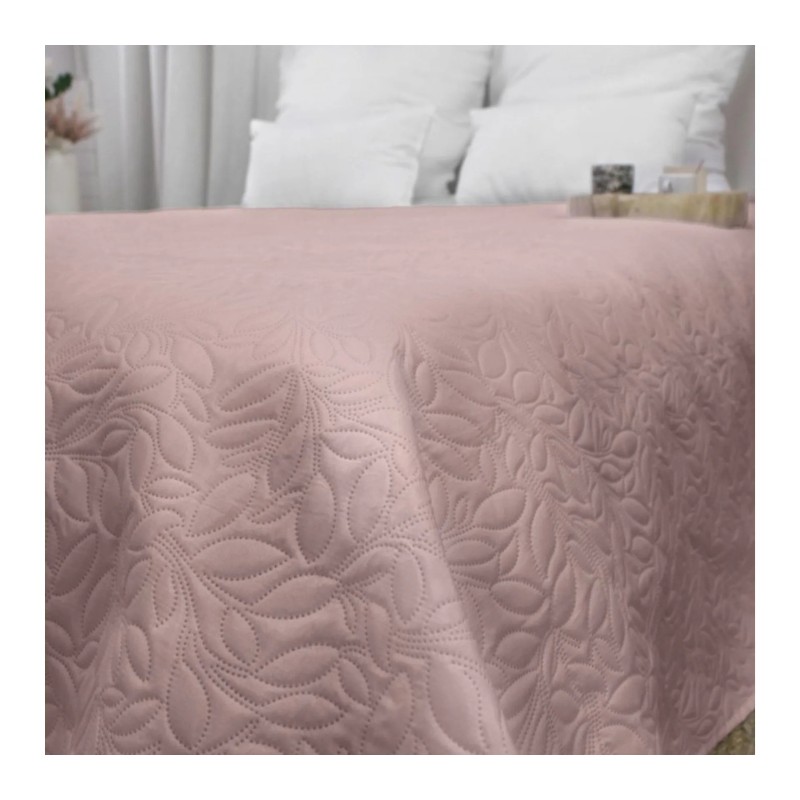 Couvre-lit en microfibre 240 x 220 cm Rose