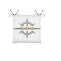 Assise de chaise 38 x 38 cm Sea maritime