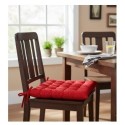 Assise de chaise en coton 38 x 38 cm Panama rouge