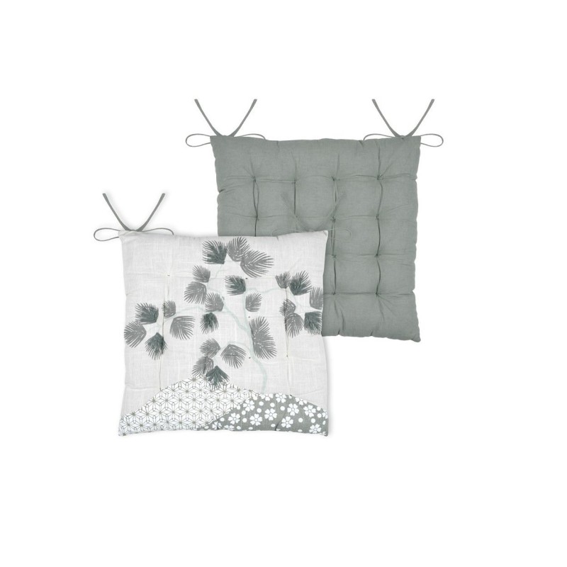 Assise de chaise matelassée 38 x 38 cm Yuki jade