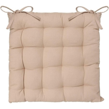 Assise de chaise matelassée coton 38 x 38 cm Lin