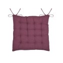 Assise de chaise matelassée en coton 38 x 38 cm Pop colors pourpre