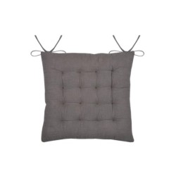 Assise de chaise matelassée en coton 38 x 38 cm Pop colors taupe