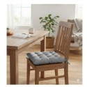 Assise matelassée Suede Uni Suedine Gris clair