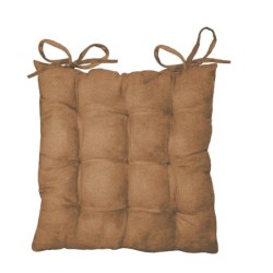 Assise matelassée Suedine Fauve