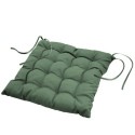 Coussin de chaise assise matelassé 40 x 40 cm kaki