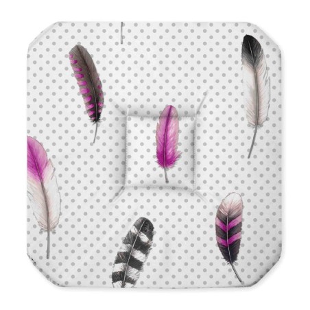 Coussin Galette de chaise 36 x 36 cm Evanescente blanc