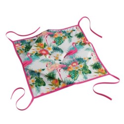 Coussin Galette de chaise 36 x 36 cm Flamant rose Flamingo