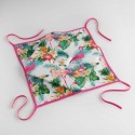Coussin Galette de chaise 36 x 36 cm Flamant rose Flamingo