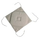 Coussin galette de chaise 4 rabats Lin 40x40cm