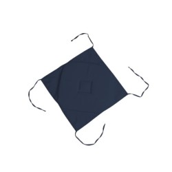 Coussin galette de chaise 40 x 40 cm Nelson bleu marine