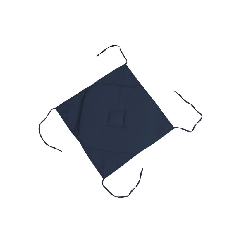 Coussin galette de chaise 40 x 40 cm Nelson bleu marine