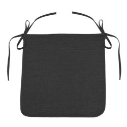 Coussin Galette de chaise Chambray Newtons Charbon