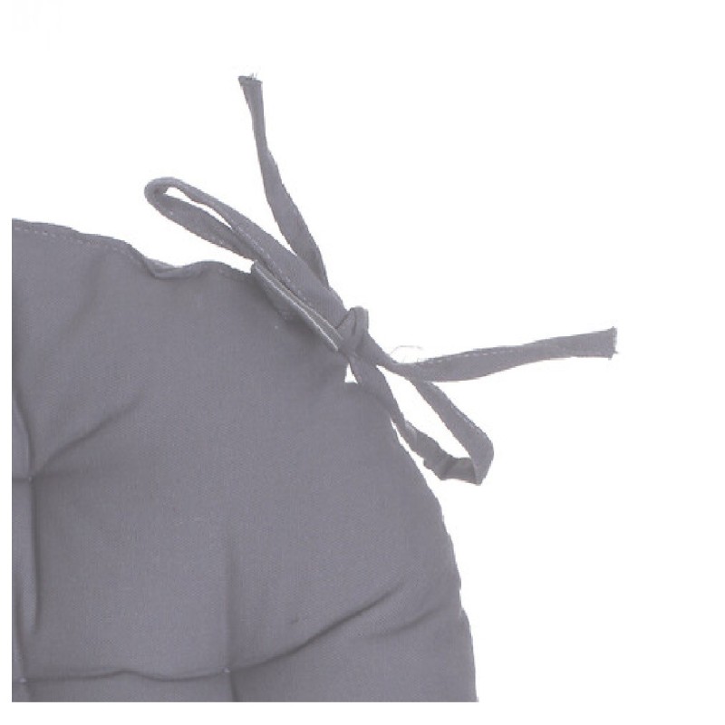 Galette de chaise ronde 38 cm Gris