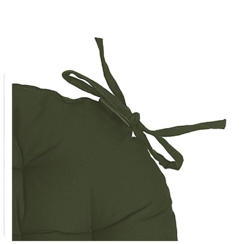 Galette de chaise ronde 38 cm Kaki