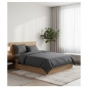 Drap housse 140 x 190/200 cm Edens anthracite