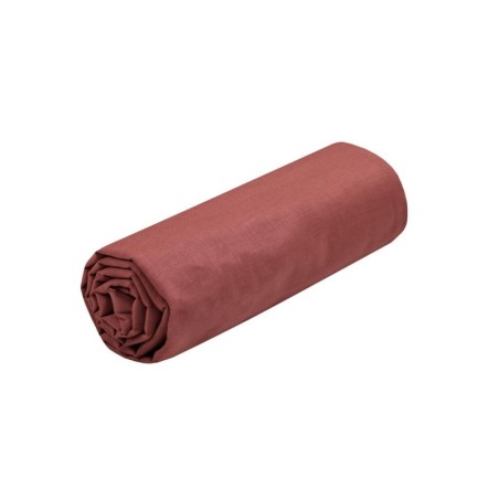 Drap housse 140 x 190/200 cm Edens grenache