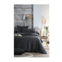 Drap housse percale de coton 140 x 200 cm Gris fonce
