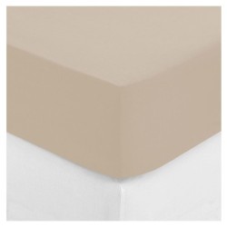 Drap housse percale de coton uni 140 x 190 cm Harmonie lin