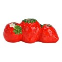 Vase 3 trous Fraises 24x10x10 cm