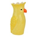 Vase en céramique Perroquet Jaune 13 x 25 x 13 cm
