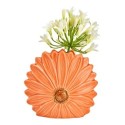 Vase en forme de fleur 17x16x7 cm orange