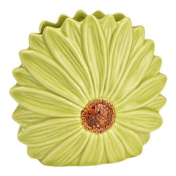 Vase en forme de fleur 17x16x7 cm vert