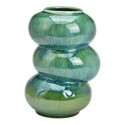 Vase en porcelaine Design organique vert 16x25x16cm
