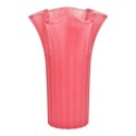 Vase en verre rose 16 x 25 x 16 cm