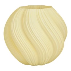 Vase en verre texturé Blanc 18 x 16 x 18 cm