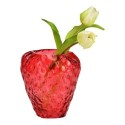 Vase Fraise en verre 15x16x15cm