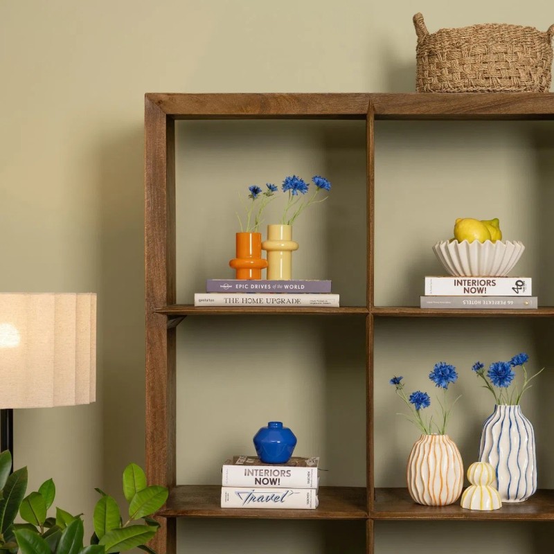 Vase raye en ceramique 14x18x14cm