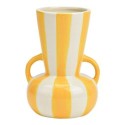 Vase raye jaune 11x16x11cm