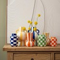 Vase raye jaune 11x16x11cm