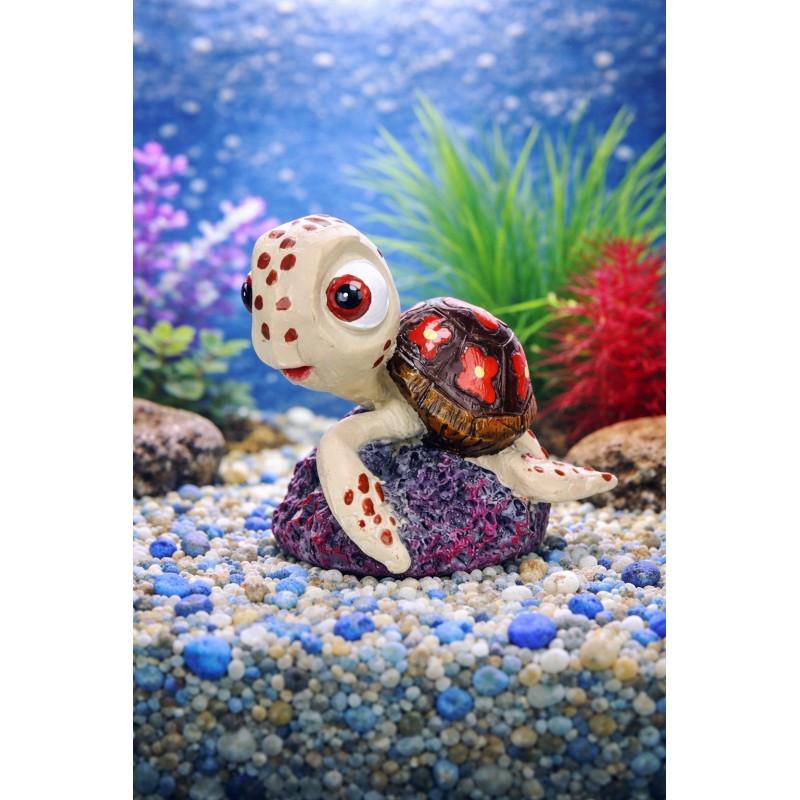 Décoration aquarium tortue 7 cm