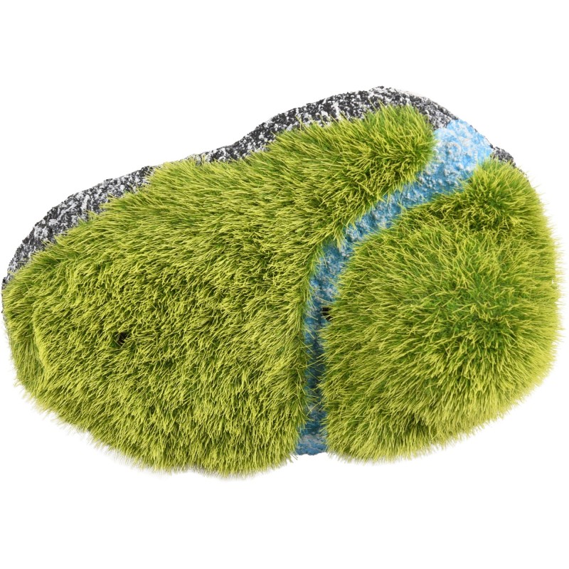 Décoration aquarium rocher flottant cachette poisson polyrésine