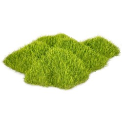 Décoration aquarium gazon vert naturel en polyrésine Kozma