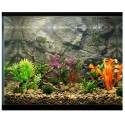 Lot 3 Plantes Aquarium Décoration Colorée avec Pierres 10 cm