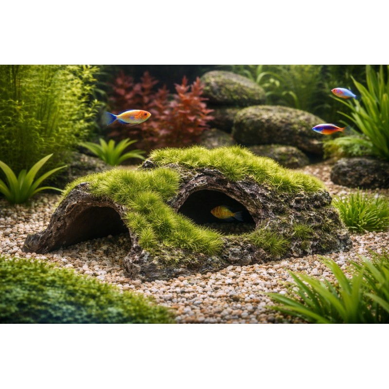 Décoration aquarium cachette rocher Kozma