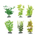 Plantes décoratives artificielles pour aquarium – 6 modèles colorés, vendues à l’unité avec design aléatoire.