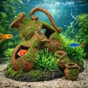 Décoration aquarium amphore cachette poissons Moza