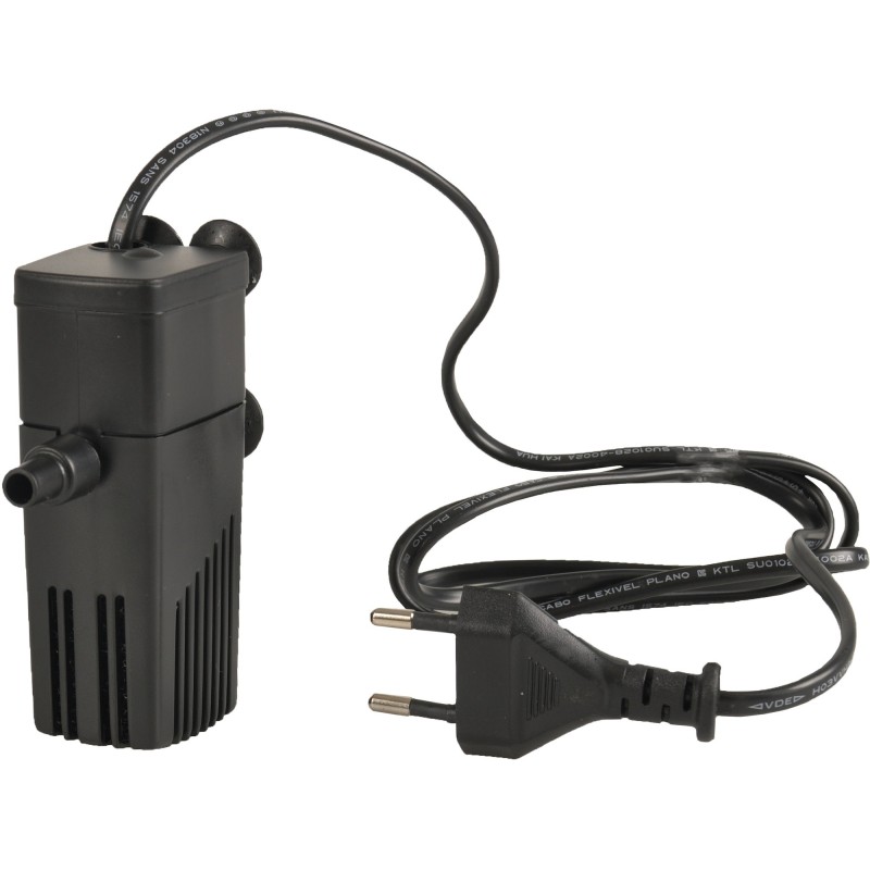 Aquarium 16L avec filtre 5W, gravier coloré et épuisette