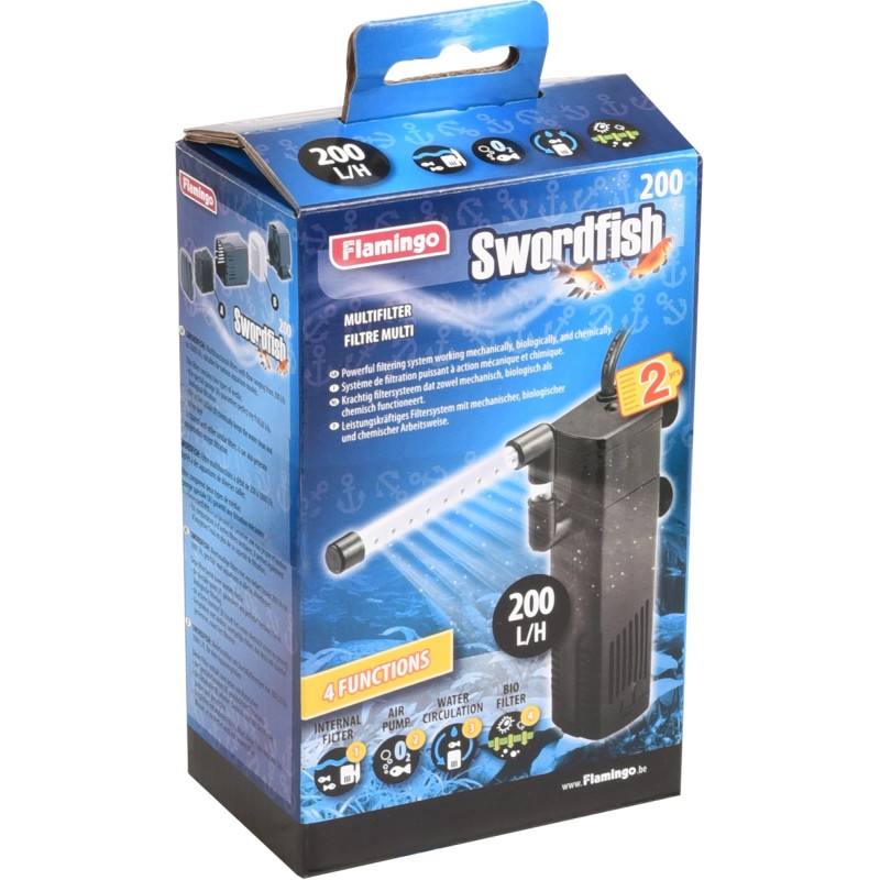 Aquarium 16L avec filtre 5W, gravier coloré et épuisette