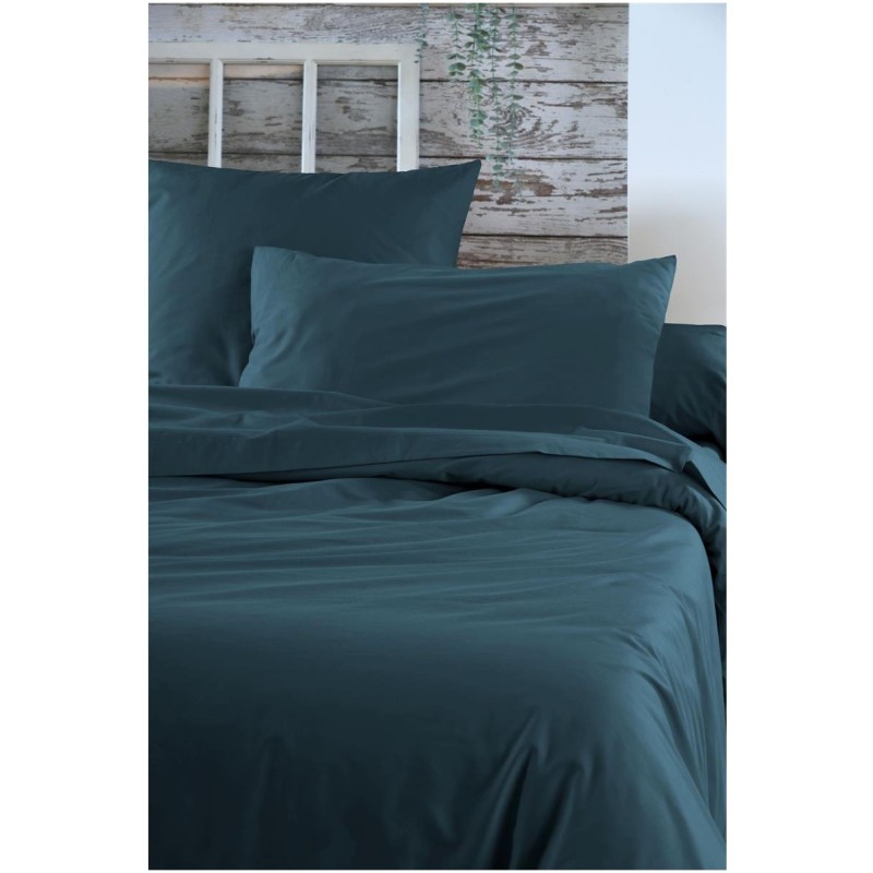 Taie de traversin percale de coton uni Élysée – Douce et raffinée