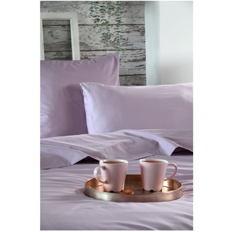 Taie d’oreiller percale de coton uni Élysée – Douce et élégante
